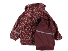 CeLaVi rainwear recycled rose brown print